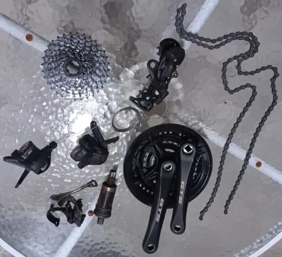 Kit de peças de bicicleta 27 marchas 