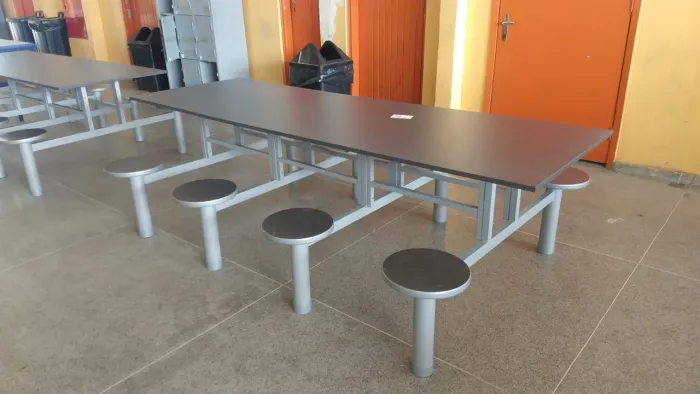 Mesa de refeição para lanchonete - 8 lugares