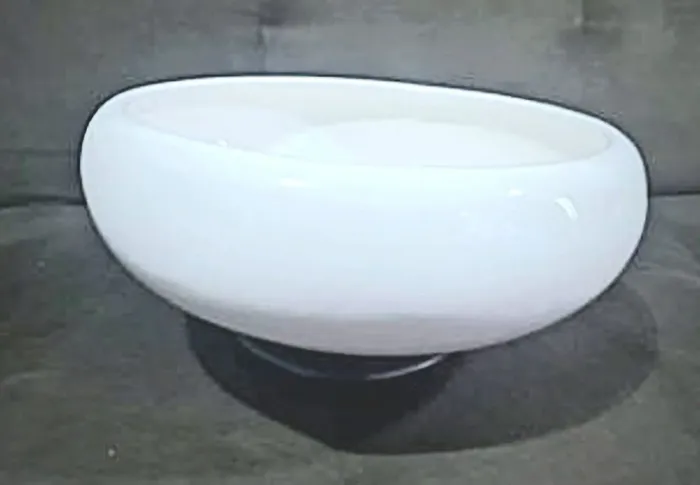 Vaso Decorativo Branco Oval