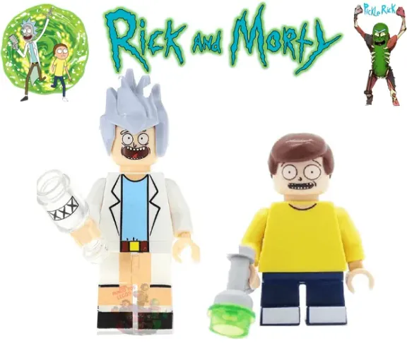 blocos de montar conjunto Rick E Morty