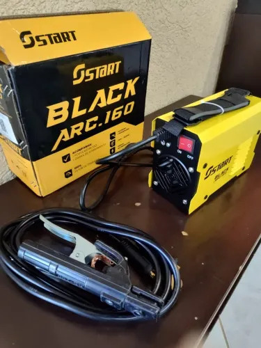Máquina De Solda Inversora Tig Black Arc Start 160a Serralheiro Mma Eletrodo 220v