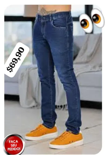 Calça Jeans Skinny Masculina - Conforto e Estilo
