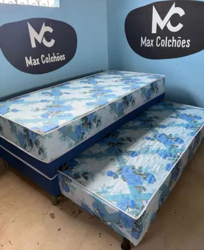 Solteiro com Cama Auxiliar De Molas Ensacadas 