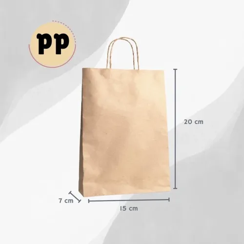Sacola Kraft PP (70 unidades)
