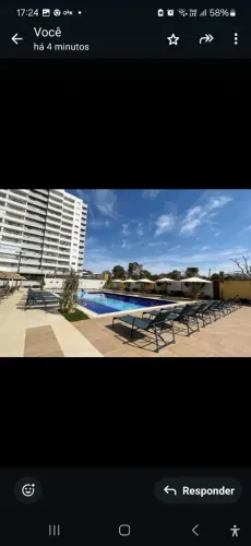 Apartamento 2 quartos frente as piscinas Recanto do Bosque caldas novas