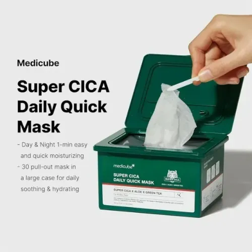 Super Cica Daily Quick Mask 350g (30ea) / Super Cica Máscara Rápida Diária 350g