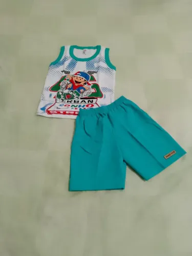 Conjunto Infantil Menino - Camiseta e Bermuda