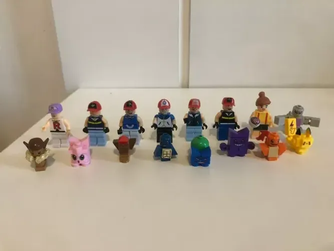 Kit Bonecos Pokémon Compatíveis Com Lego