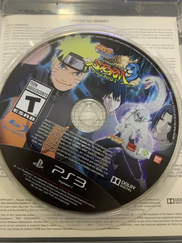 Venda do jogo Naruto Ultimate Ninja Storm 03 Full Burst de Ps3!