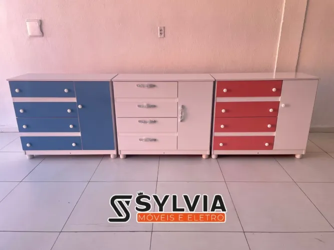 Cômoda infantil com sapateira 100% MDF
