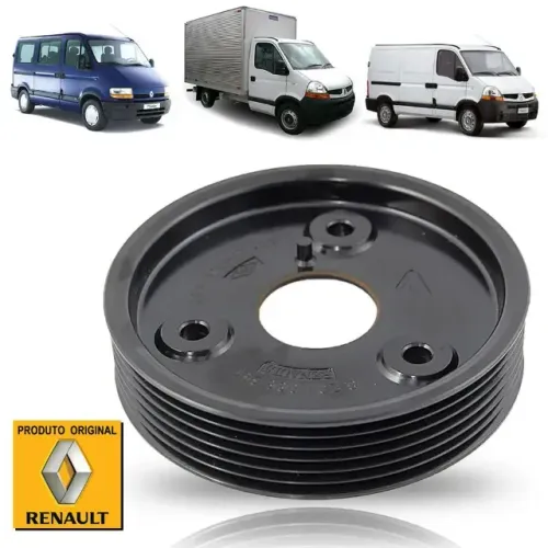 POLIA DE DIREÇÃO HIDRÁULICA ORIGINAL RENAULT MASTER 2.5 
