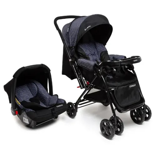 Conjunto Carrinho e bebe conforto cosco kids usado
