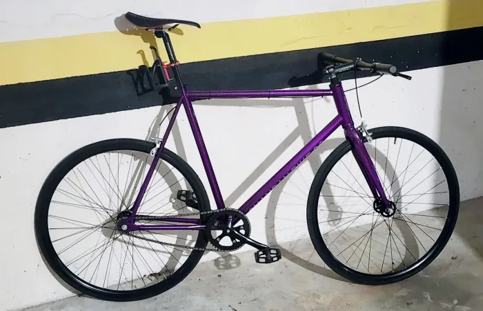 Bicicleta Fixie Roxa
