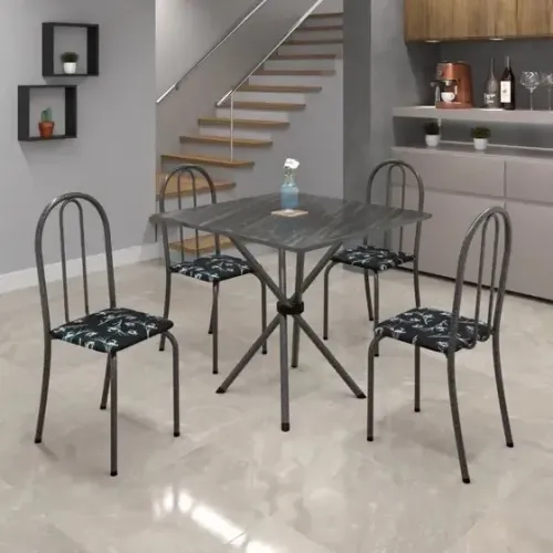 Mesa P/ Cozinha Tubular Nova- Montagem grátis 