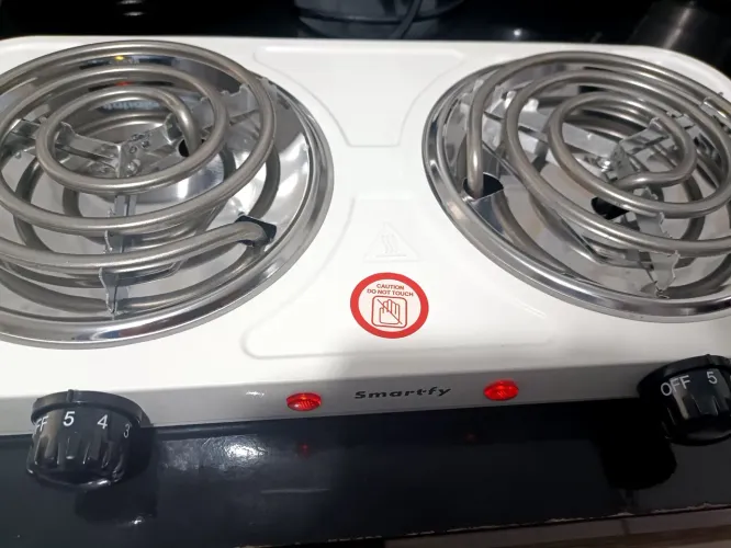 R$99.99 fogão elétrico 2bocas novo 127 branco portátil 2000wats forte