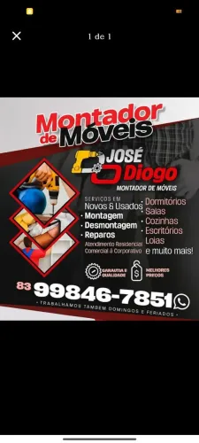 Montador de móveis- Guarda-roupa, armários, painéis e entre outros