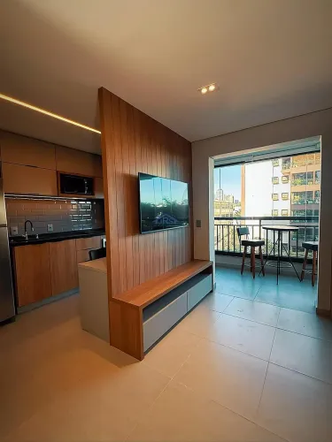 Apartamento para alugar em Barueri, Empresarial 18 do Forte, com 1 quarto, com 46 m²