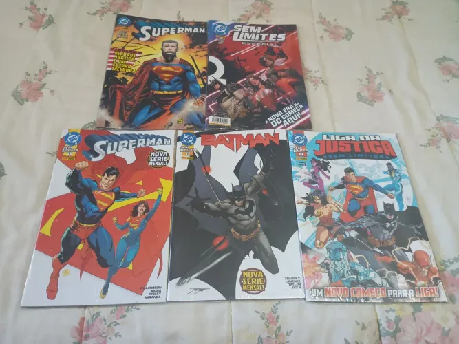 Lote com 5 revistas DC Comics