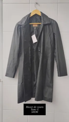 ?Blazer de couro 