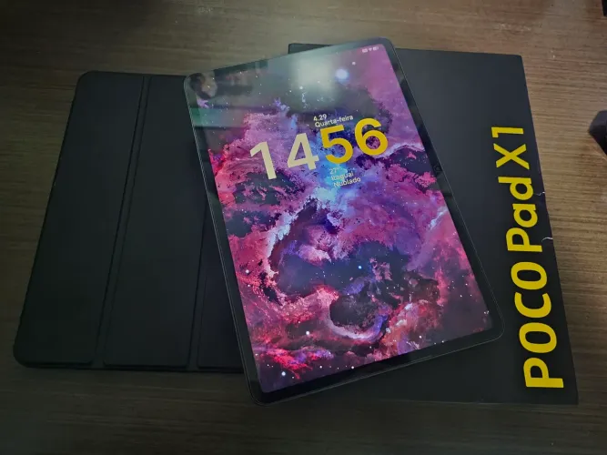 Tablet Poco Pad X1, 8GB Ram e 512GB armazenamento + Capa Nilkin e +. Pouquíssimo uso