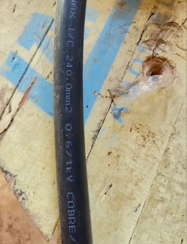 Cabo flexível lamesa 240mm 0.6/1 kv, valor do metro R$ 290,00