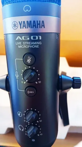 só hj r$ 1.050-microfone USB profissional YAMAHA.c/reverb/compressor/interface/equalizador