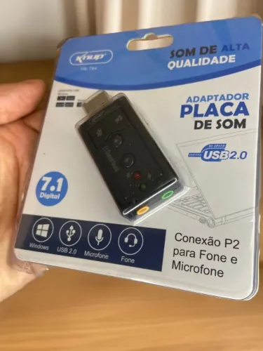 Adaptador placa de som USB 2.0 - HB-T64 KNUP an10