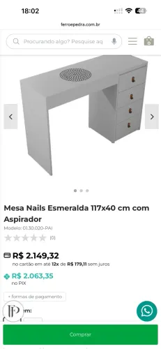 Mesa de manicure