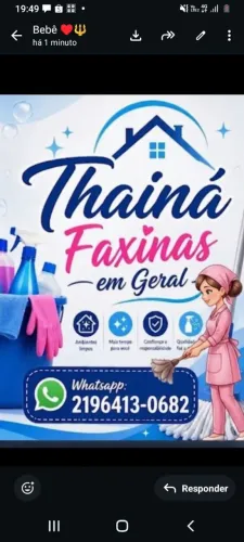 Faço FAXINA em casas e apartamentos. 