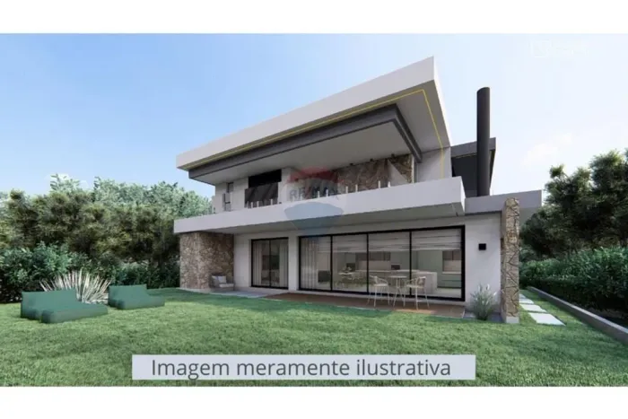 Terreno no condomínio fechado no Le Parc, com projeto pronto da casa futura.