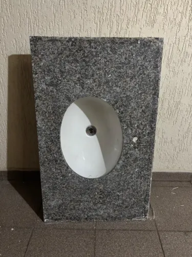 Pia de granito para banheiro/lavabo + cuba e torneira