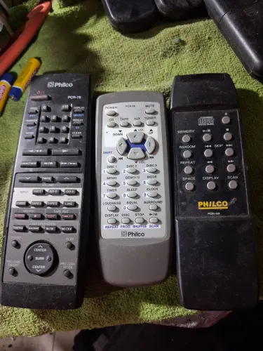 3 controle remoto som philco