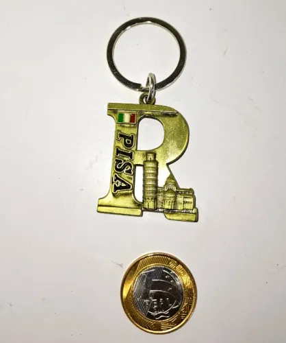 Chaveiro Premium em Metal, recordação da cidade de Roma.