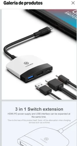 Dock para nintendo switch