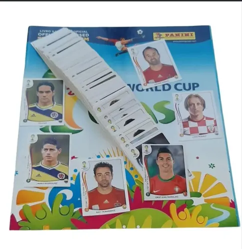 Lote de 100 figurinhas figurinhas copa do mundo Brasil 2014