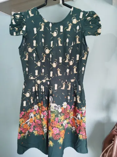 Vestido antix Jardinagem tamanho p