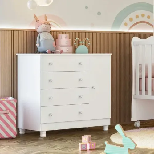 CÔMODA DOCE SONHO Dividimos Em Até 10x Sem Juros