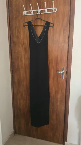 Vestido de Festa Longo Preto - Tamanho P