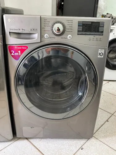 Lava e seca LG 14 KG inox painel touch 