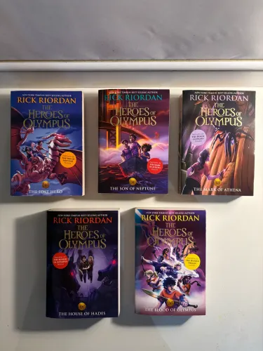 Box coleção Heróis do Olimpo Percy Jackson
