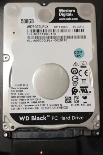 HD interno Western Digital WD Black WD5000LPLX 500GB