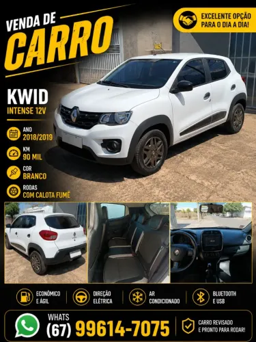 Renault Kwid Intense 1.0 Flex 12V 5P Mec. 2019