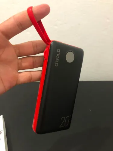 Carregador de Celular Portatil 20.000 mAH Preto