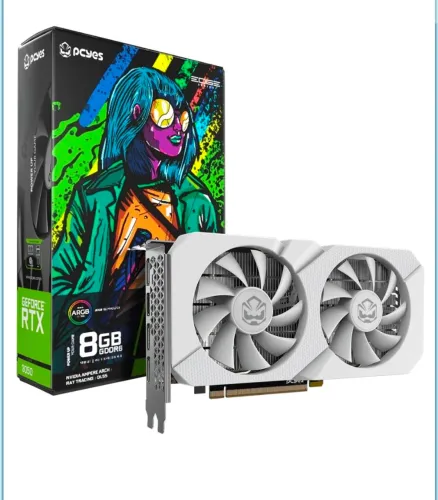 Placa de Vídeo NVIDIA GeForce RTX 3050 8GB GDDR6 PCYES Nova com 2 ANos Garantia