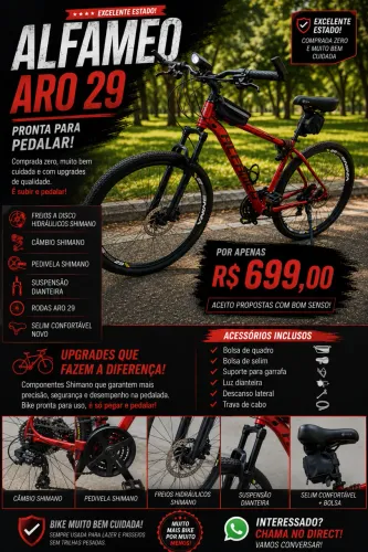 Bicicleta Aro 29 Alfameq