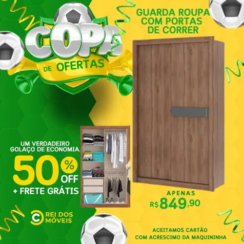 Guarda roupa em promoção com entrega grátis 
