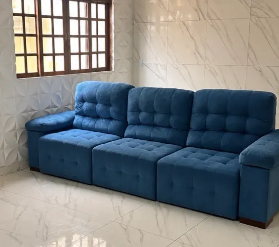 Sofá Grande Azul