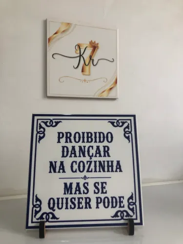 Azulejo Decorativo - Proibido dançar na cozinha 
