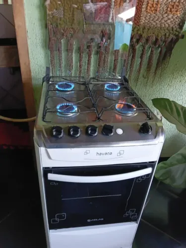 Fogão atlas 4 bocas c/ acendimento elétrico e com forno
