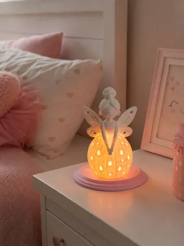 FADINHA DECORATIVA QUE ACENDE COM BASE